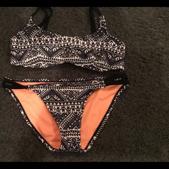 target black and white bikini